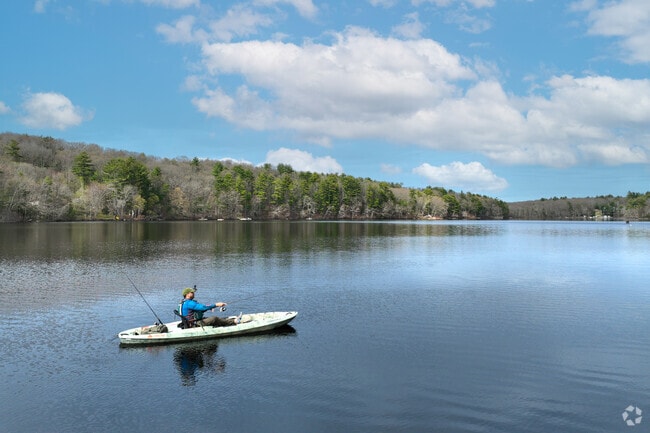 Stiles Pond in Boxford is a beautiful location for fishing and boating,