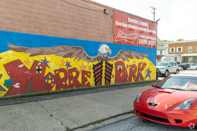 Morrell Park enjoys this mural painted by Access Art, Mural Masters Inc. & Youth Light in 2010