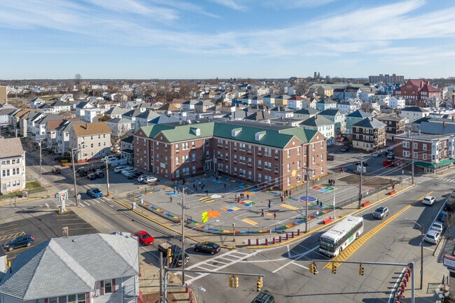 There is room to play at Ella Risk Elementary School in Central Falls, RI.