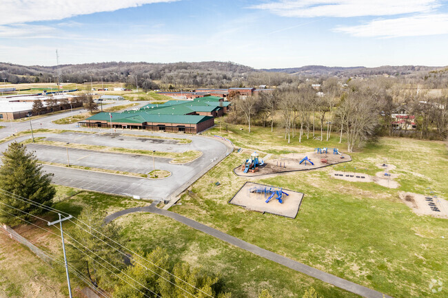 Beech Elementary School has a large playground.