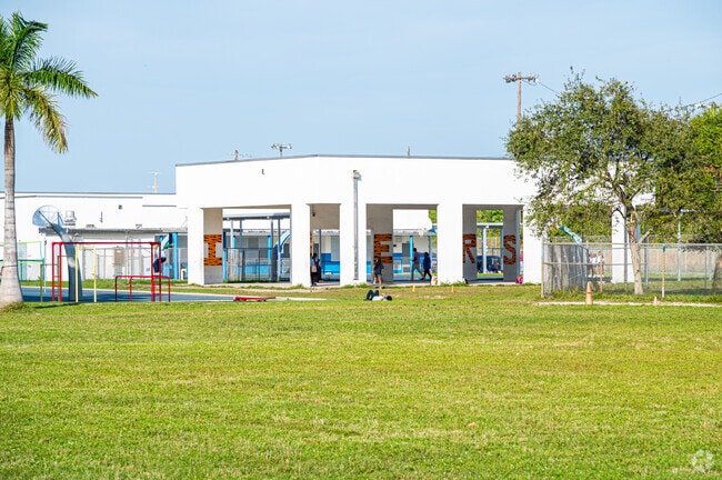 Students enjoy recess outside at Madie Ives K-8 Preparatory Academy in Ives Estates.