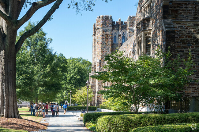Duke University’s West Campus is just west of the Forest Hills neighborhood.