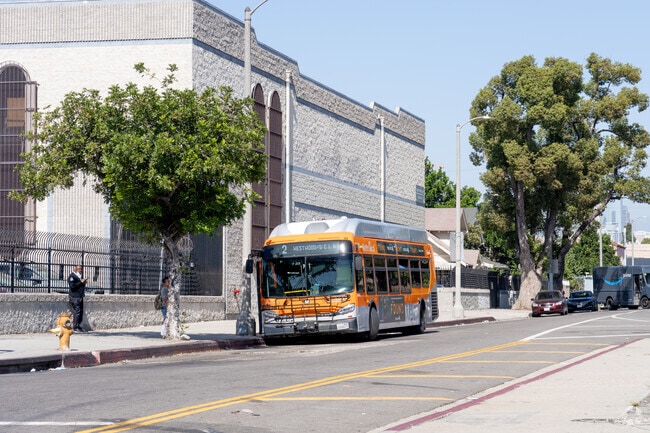 You can catch the Metro Bus system in the Pico Union area, to get anywhere in Los Angeles, Ca.