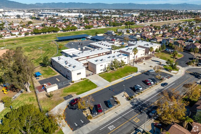 Chaparral Elementary School offers a sprawling campus when viewed from above.