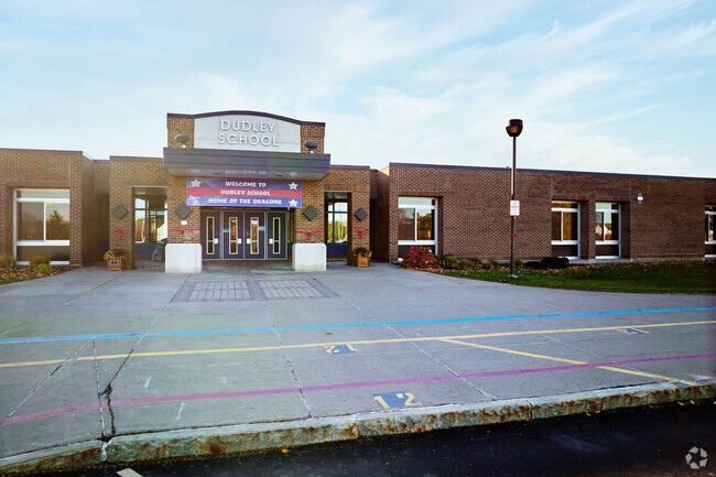 Alternate view of main entrance to Dudley Elementary School.