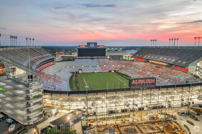 Residents in Cloverleaf head to Jordan-Hare Stadium on Auburn University Football game days.