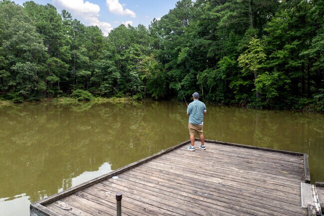 People in Eastern Durham enjoy fishing at Twin Lakes Park.