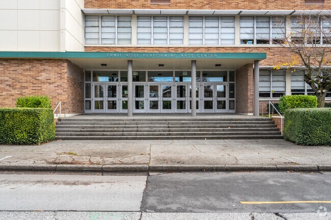Bishop Blanchet High School side entrance.