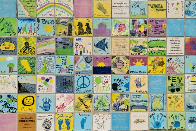 One of many pieces of art at Ocean View Park.