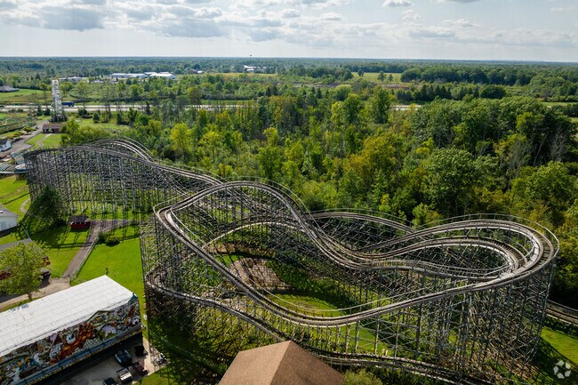 This wooden rollercoaster on Grand Island was reopened in 2021.
