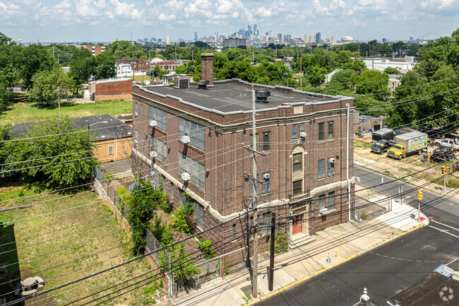 Pride Academy's red brick structure mimics many similar schools in Philadelphia.
