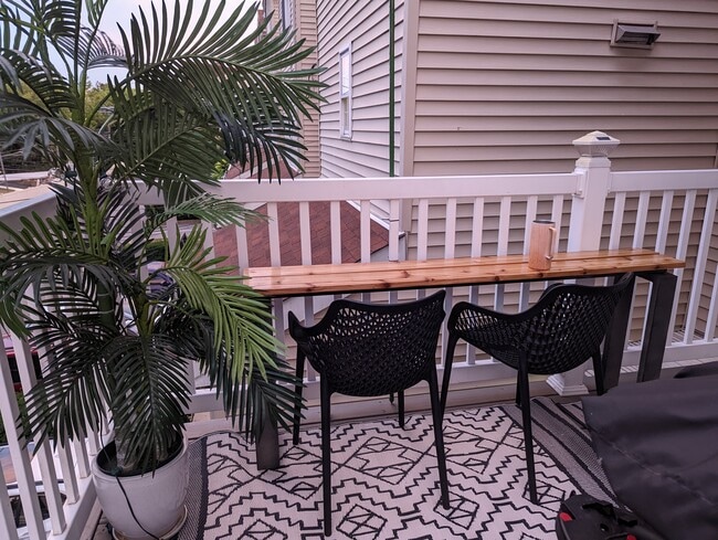 Back private deck