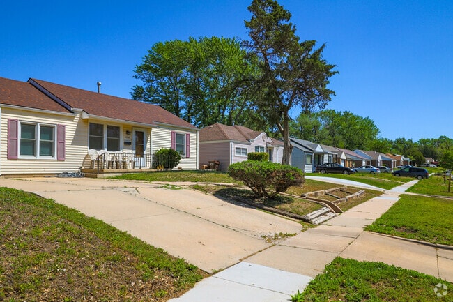 Small bungalows line residential streets in Fairmount.