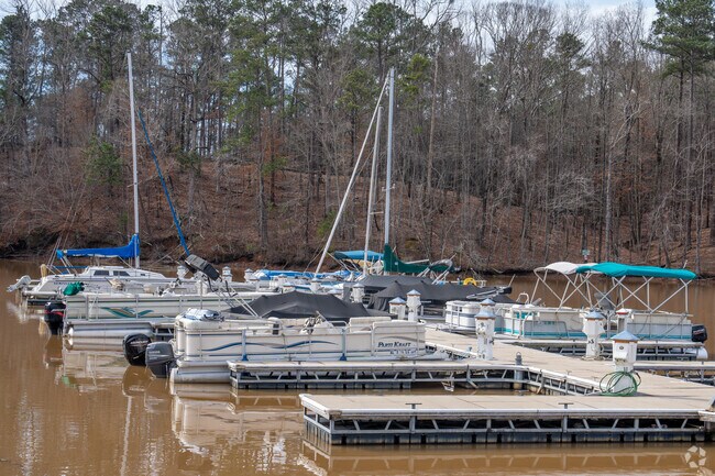 Rent a boat and explore the lake at Wind Creek State Park in Alexander City.