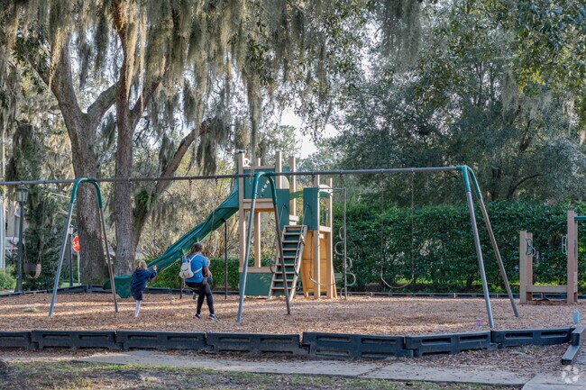 Miramar residents enjoy playing in the playground at Granada Park.