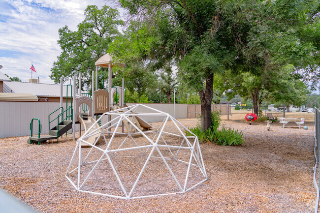 Kids like the play equipment at Crossroads Christian School.