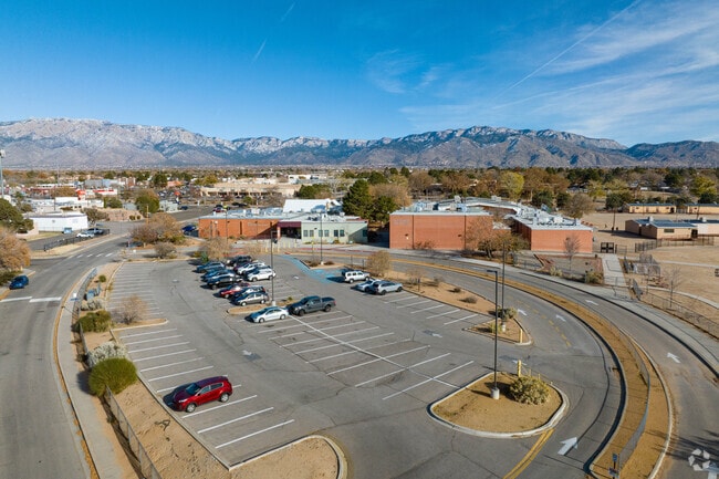 Mountain views at Cleveland Middle School.