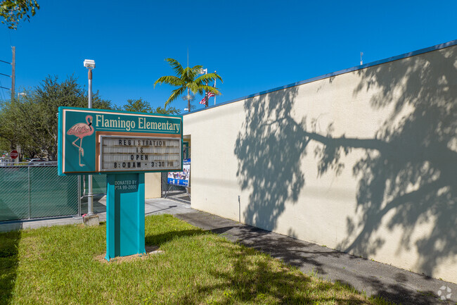 Flamingo Elementary School serves residents and neighbors alike.