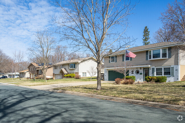 Split level homes can be found in the Elm Grove neighborhood.