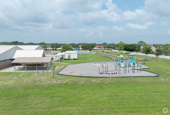 Riviera Elementary School has a large play area and athletics field.