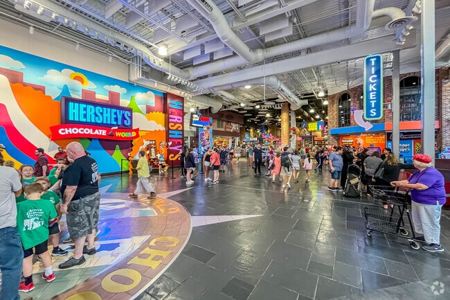 Hershey Chocolate World offers tours and treats next to Hershey Park.