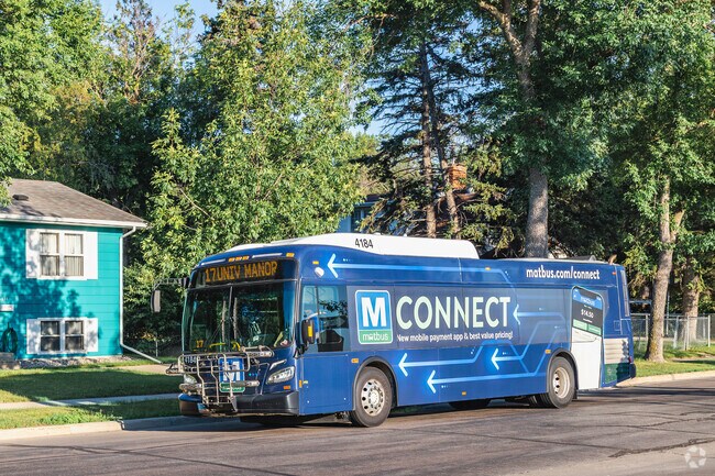 Residents of Anderson Park have access to the MATBUS with stops throughout the Fargo area.