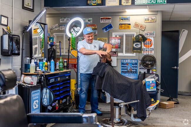 Stop by Blue Print Barber Shop for a fresh cut and shoot the breeze in Morganton.