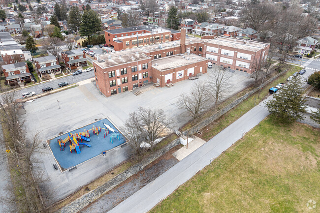 Although in an urban area, James Buchanan Elementary School has room to roam.