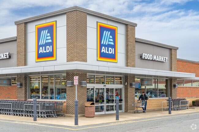 Check off your grocery list just outside of Woodside at Aldi.