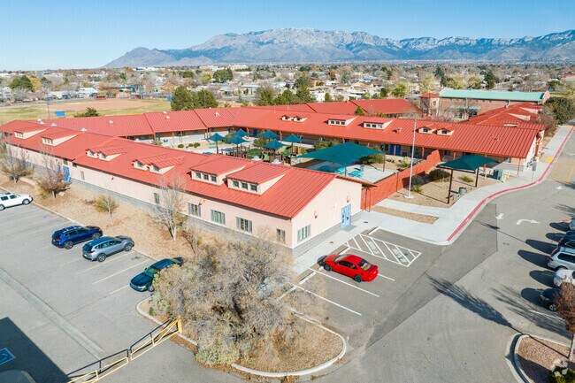 Mountain views at Desert Willow Family School.