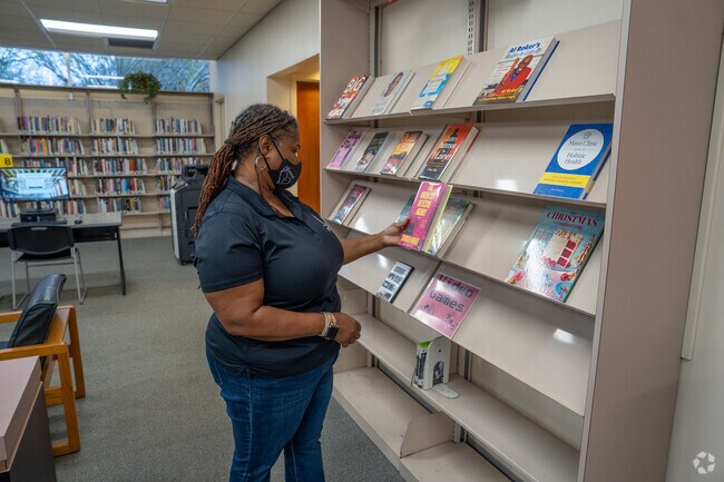 Find a good book at the East Ensley Public Library in South Pratt.