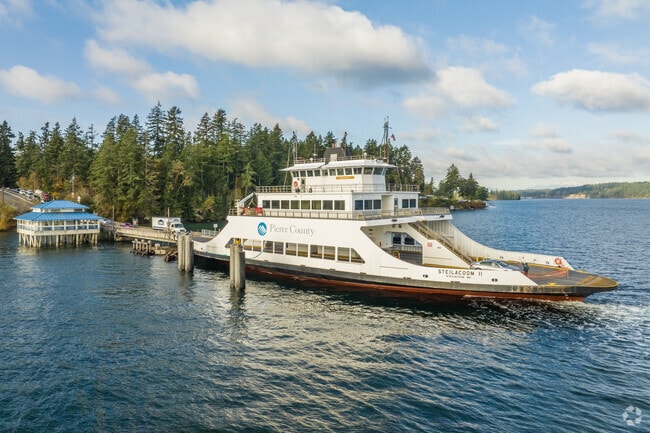 Anderson Island residents can take the ferry between the island and the mainland.