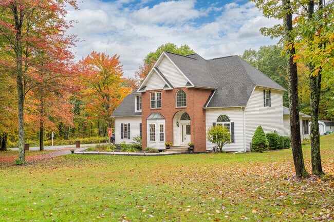 Contemporary homes in wooded Rush subdivisions range from $300K to $575K.