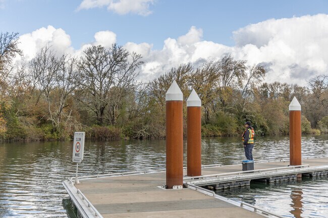 The Westport Slough offers convienient access to water.