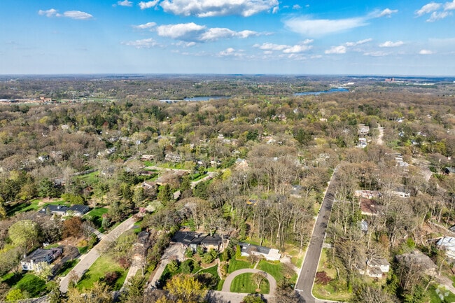 Tuomy Hills is a neighborhood in Ann Arbor with wide streets and large manicured yards.