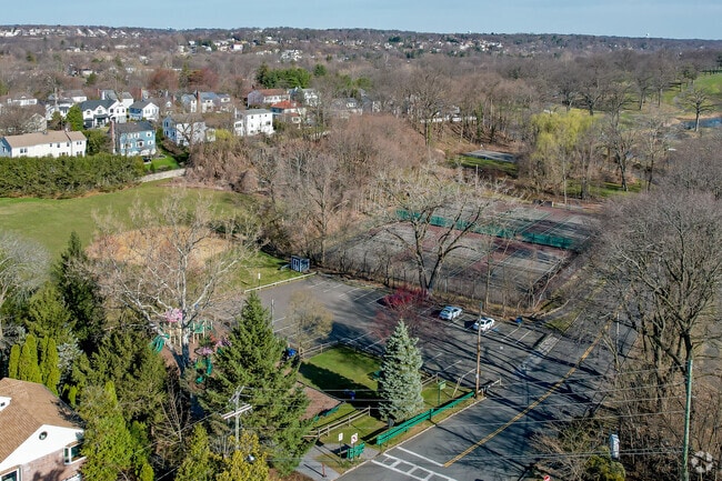 From above Leewood Park, you can see the entire park