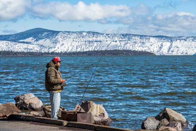 Fishing on Klamath Lake is a year-round activity in Klamath Falls.
