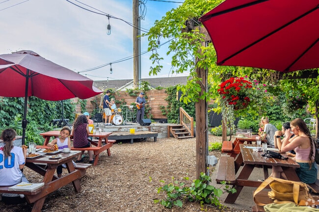 Forager Brewery and Cafe has outdoor live music during the warmer months.