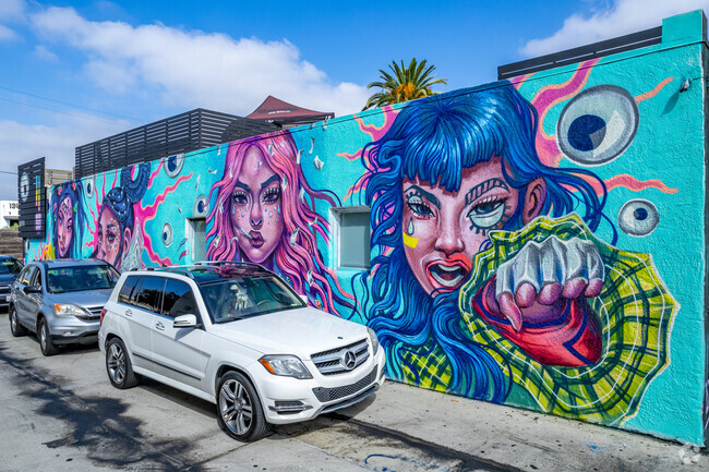 Murals by local artists can be seen all around Bryant.