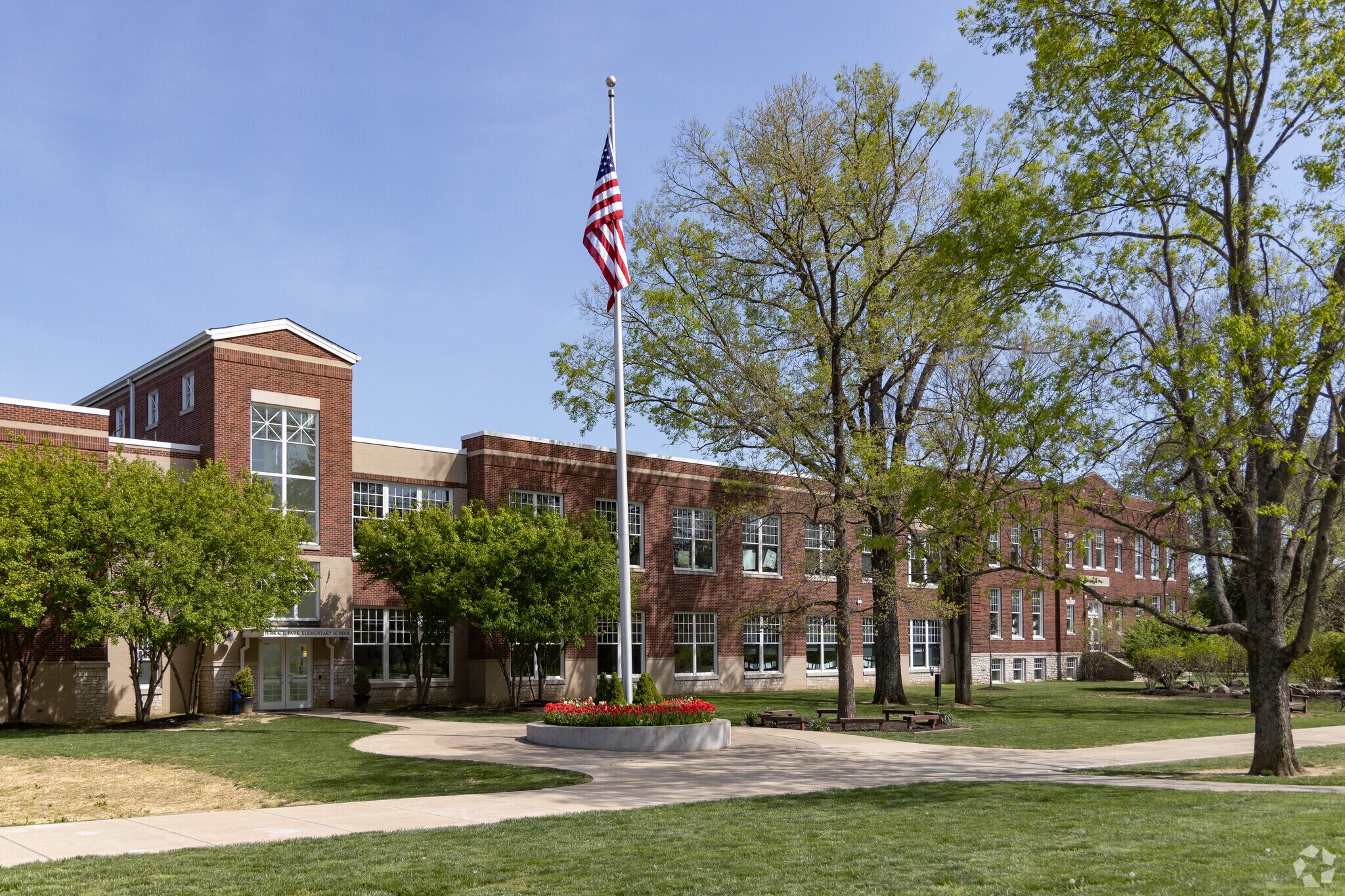 Terrace Park Elementary located at the center of town.