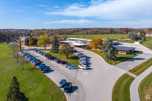 Maple Avenue Elementary School and its open area.