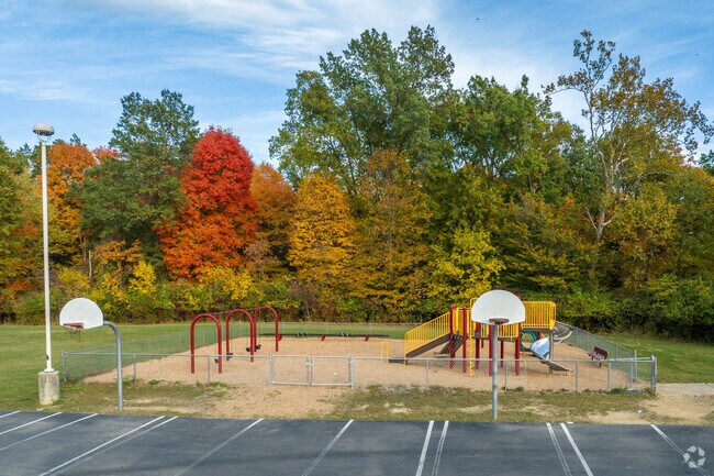 East Linden Elementary in Bridgeview, has a small playground for student use.