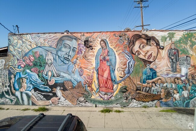 Enjoy murals scattered throughout East Los Angeles.
