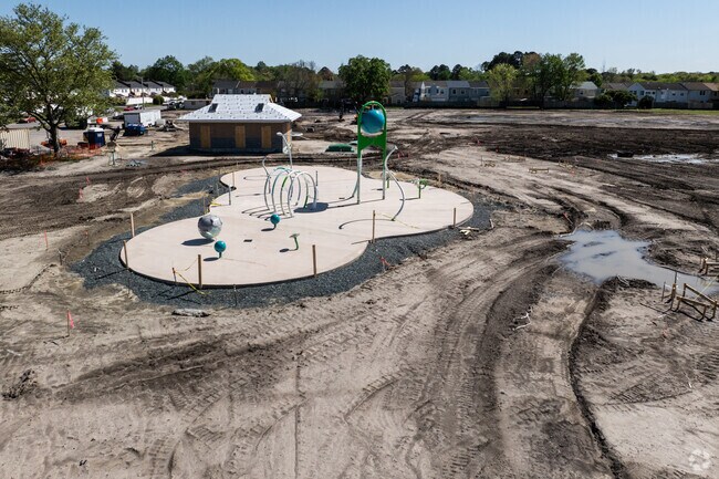 Level Green Park in Virginia Beach is under construction.