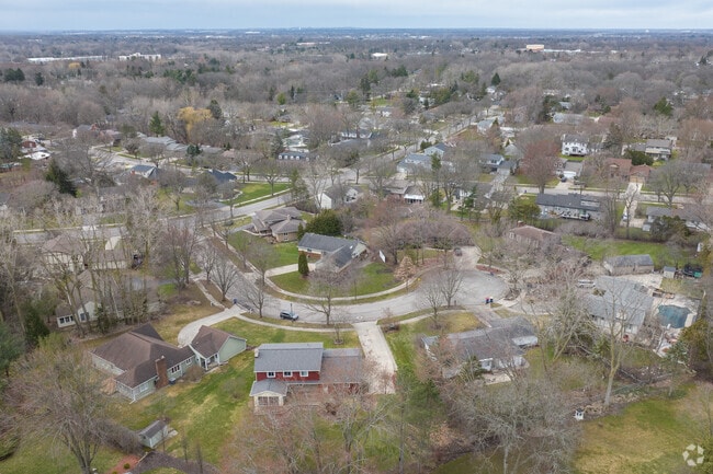 Ridgemoor is a quiet neighborhood with single-family homes.