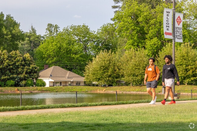The Drayton Mills Trail runs past the Mill and connects several parks.