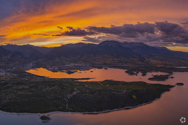 Lake Dillon is a beautiful place to watch the sunset.