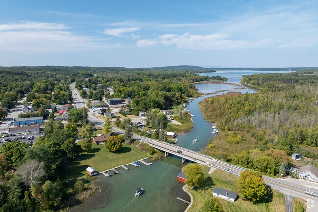 Lake Leelanau is surrounded by nature and has easy access to local waterways.