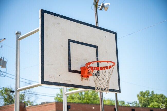 Locals can practice their basketball skills at Pacific Park.