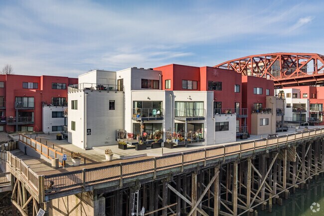 Pier nearby has amazingly designed condo homes in Old Town Chinatown, Portland, Oregon.